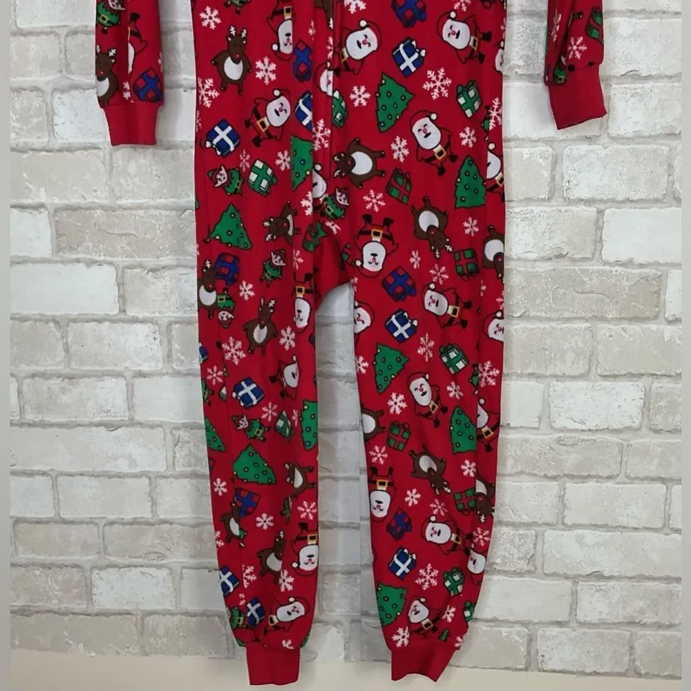 Kids Christmas The Children's Place Red Footie Pajamas Size 7/8